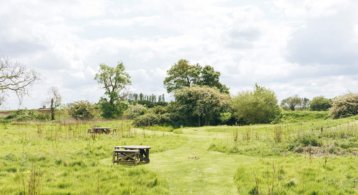 Picnic areas are dotted around the 30 acres of grounds. 