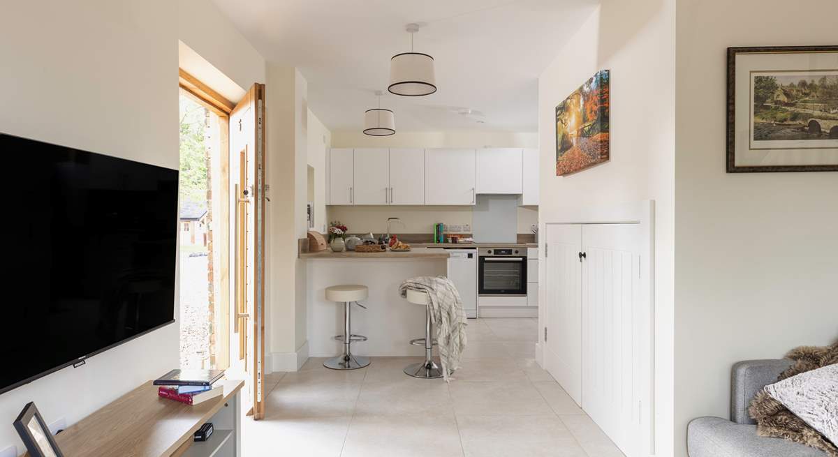 Bar stools, perfect for watching the cook!