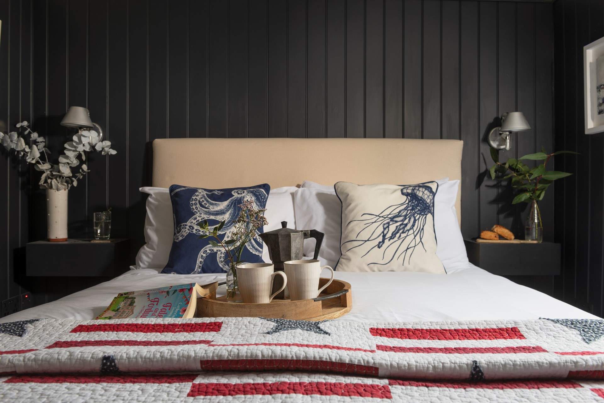 Bedroom 1 has a king-size bed. 