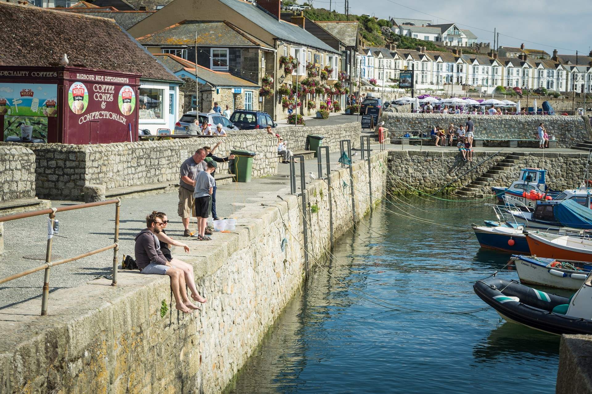Take a visit to Porthleven. A laid back town with some fabulous restaurants. 