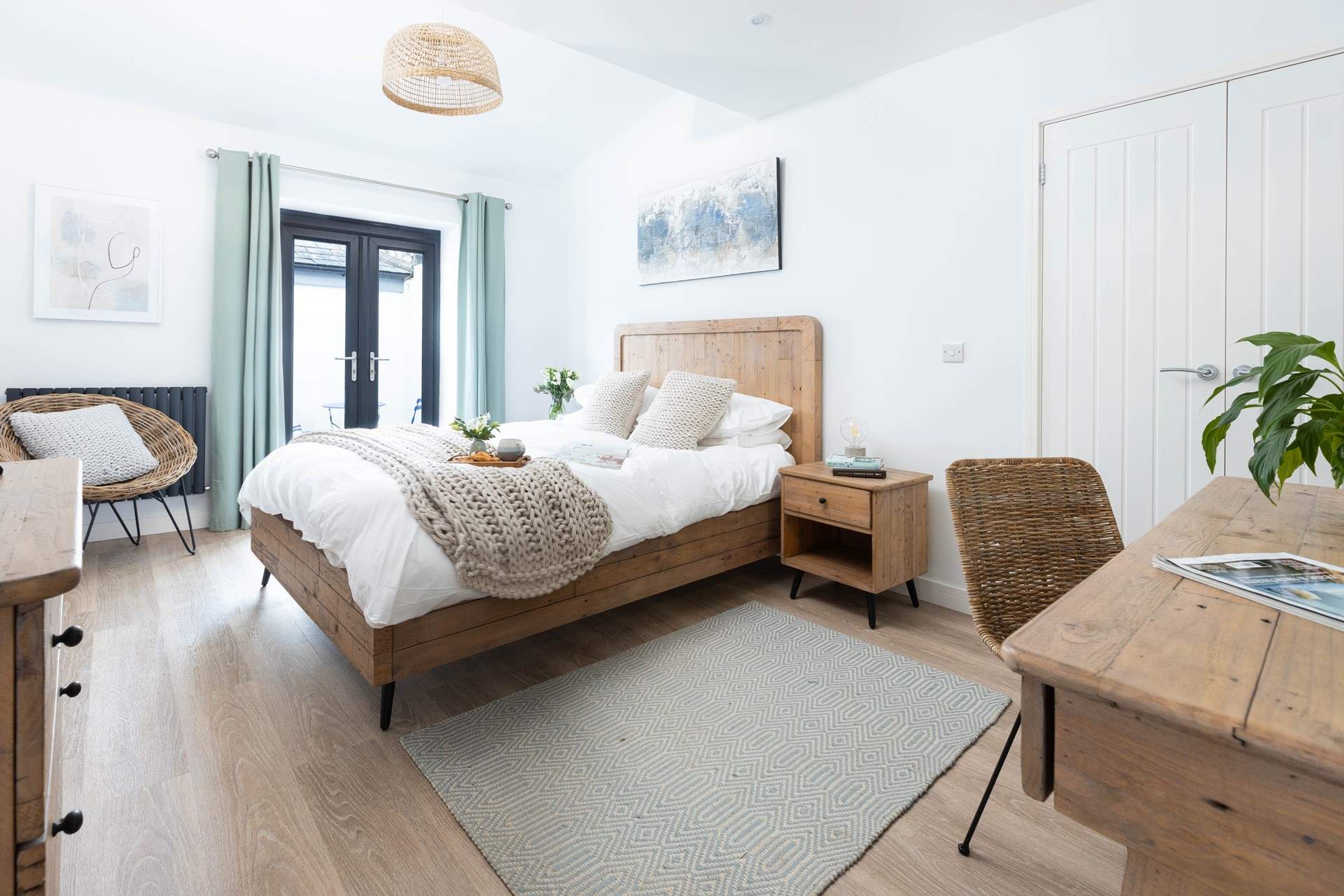 Bedroom one with a beautiful and comfy king-size double bed.