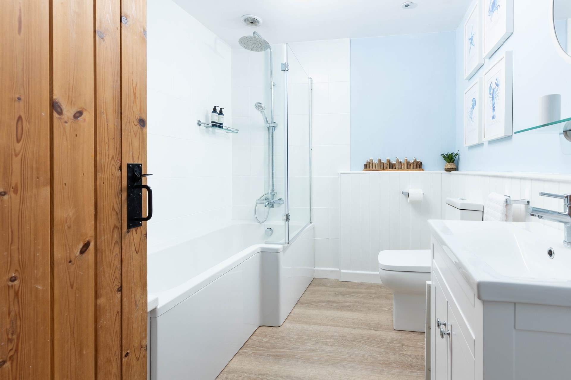 Add bubbles and soak in the bath after a day exploring this beautiful part of Cornwall.