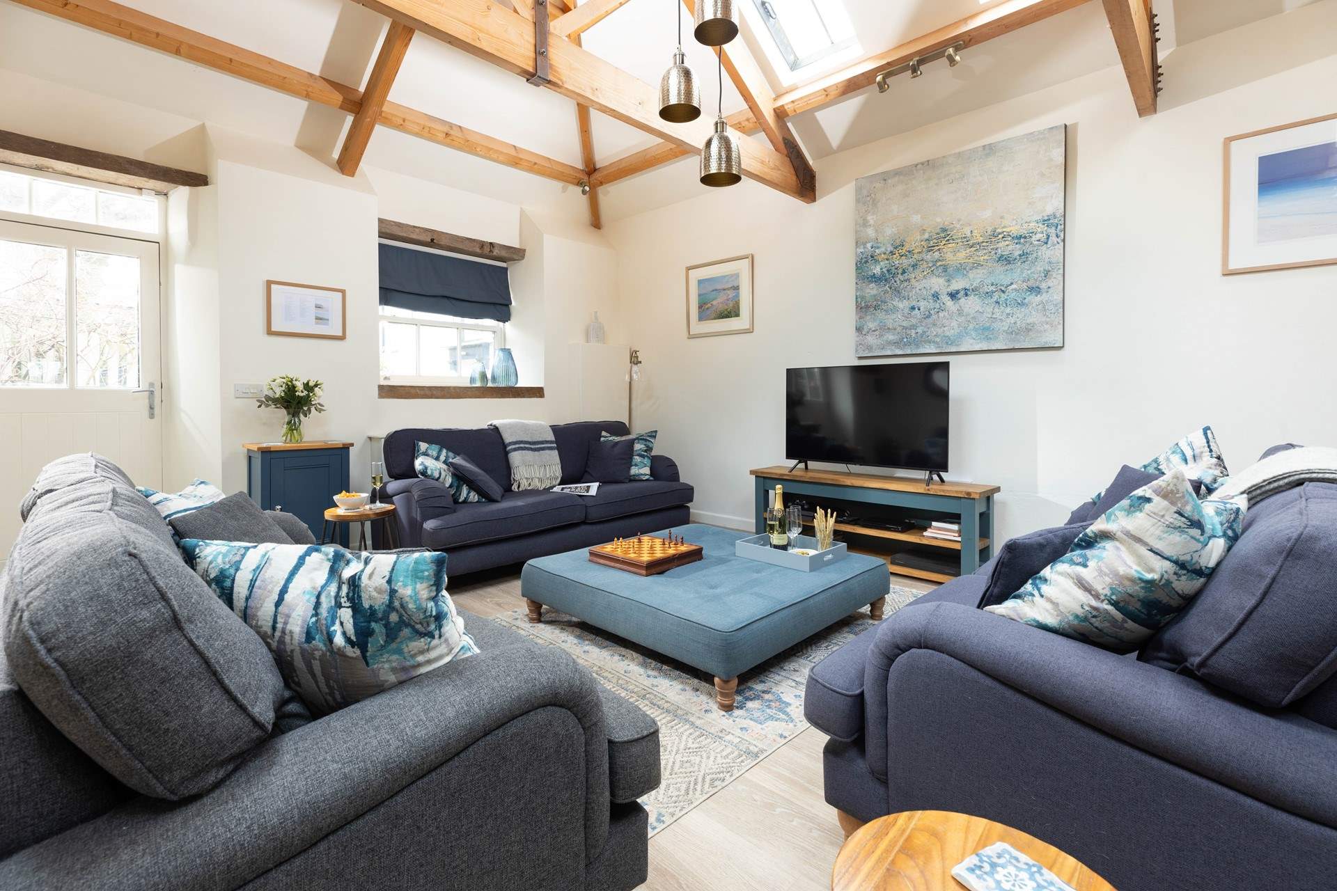 Styled with calming tones to relax into your holiday.  