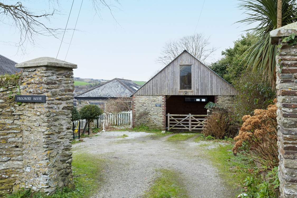 Parking can be found in the car port for Frogmore Barn. Please note there are two steps down from the car port to access the property.