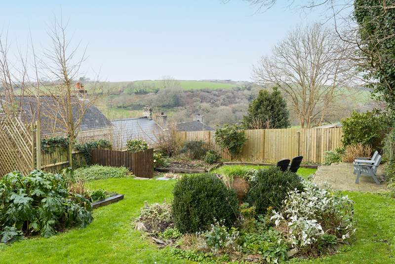 The garden has plenty of outside space for everyone to make the most of those lovely views.