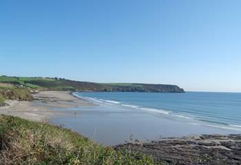 Enjoy an early morning walk on Pendower and Carne beach.