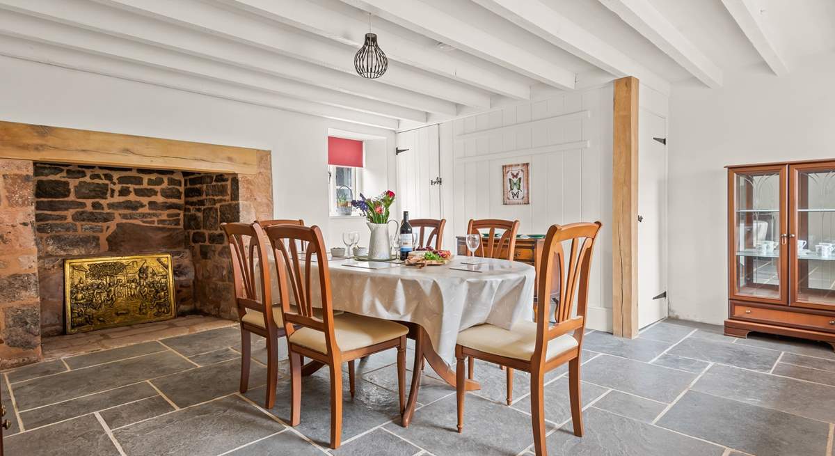 The dining-room is a wonderful space to enjoy any feast together.