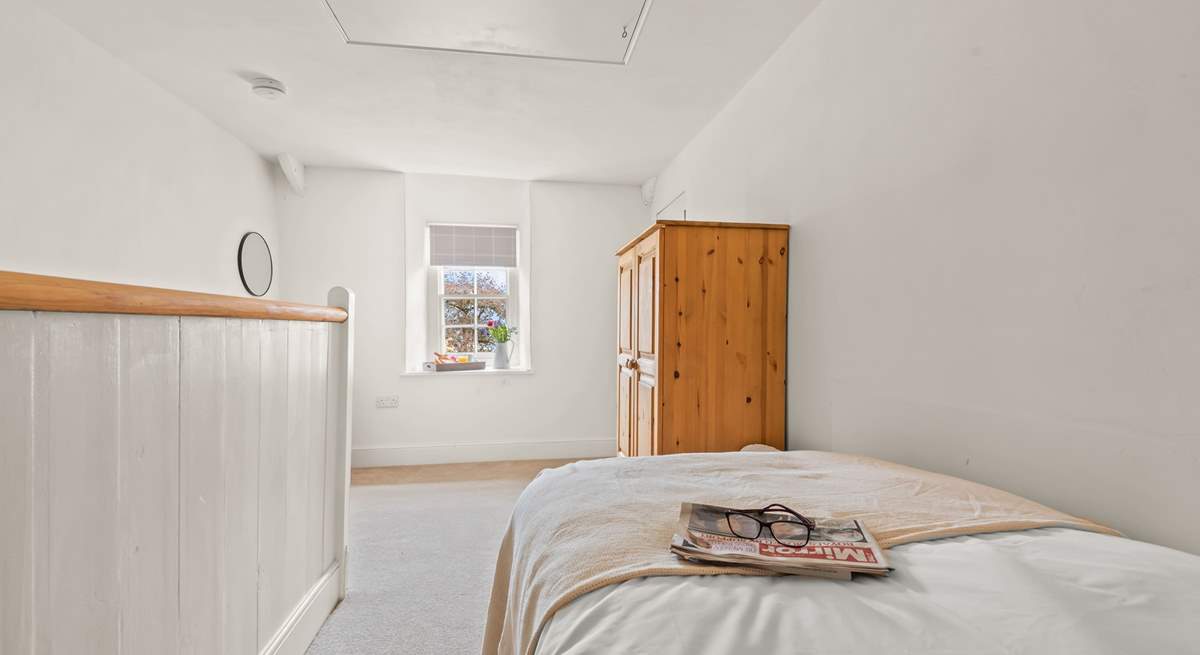 Bedroom four is also home to a single bed, with wonderful views over the village green.