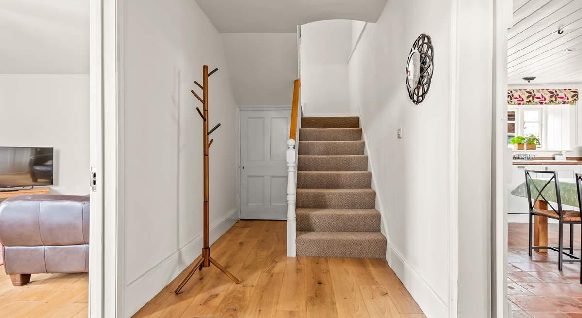 The entrance hall is a great space to leave your boots and coats before heading into the main house.