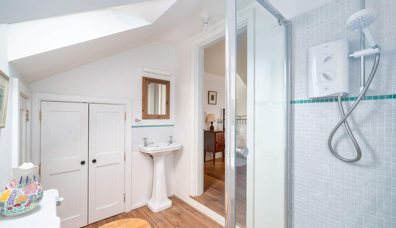 Bright and airy en suite shower-room.