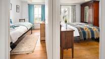Four well appointed bedrooms with stunning views on the first floor.
