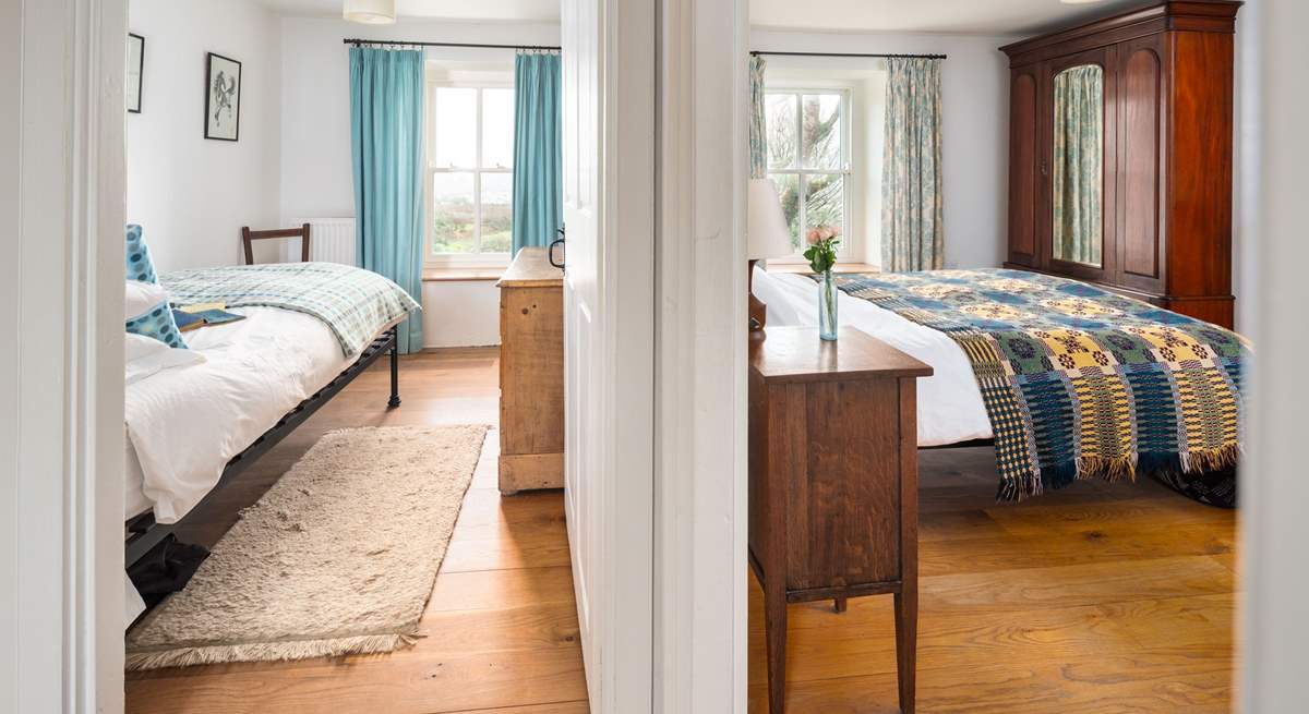 Four well appointed bedrooms with stunning views on the first floor.