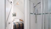 Two handy en suite bedrooms and a family bathroom. 