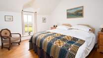 With its own staircase the super-king en suite room (can also be made up as a twin room, please let us know when booking).
