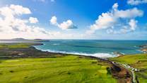 Explore the dramatic north Pembrokeshire coast. There's lots of spectacular beaches to discover. Spend the day on Whitesands Beach in the sun. 
