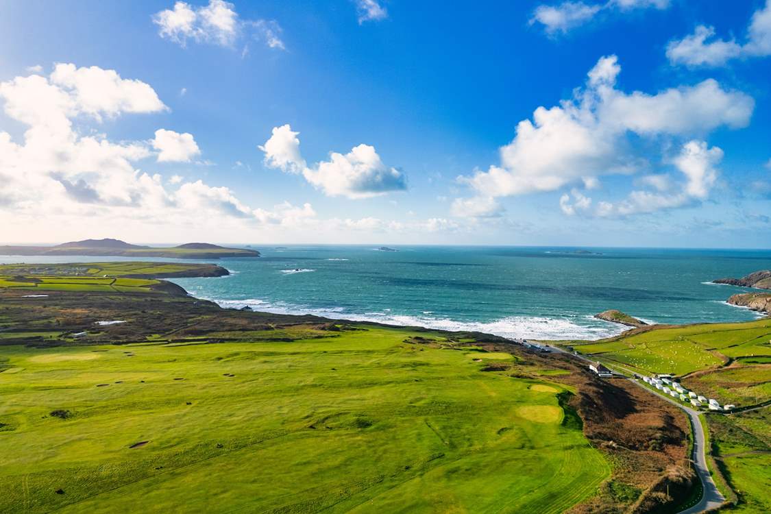 Explore the dramatic north Pembrokeshire coast. There's lots of spectacular beaches to discover. Spend the day on Whitesands Beach in the sun.