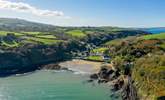 The enchanting sheltered beach at Cwm yr Eglws. Take in the natural beauty of the surrounding area.  - Thumbnail Image