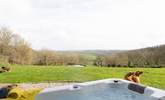 A morning treat has to be the hot tub and the view towards the estuary and Dartmoor. - Thumbnail Image