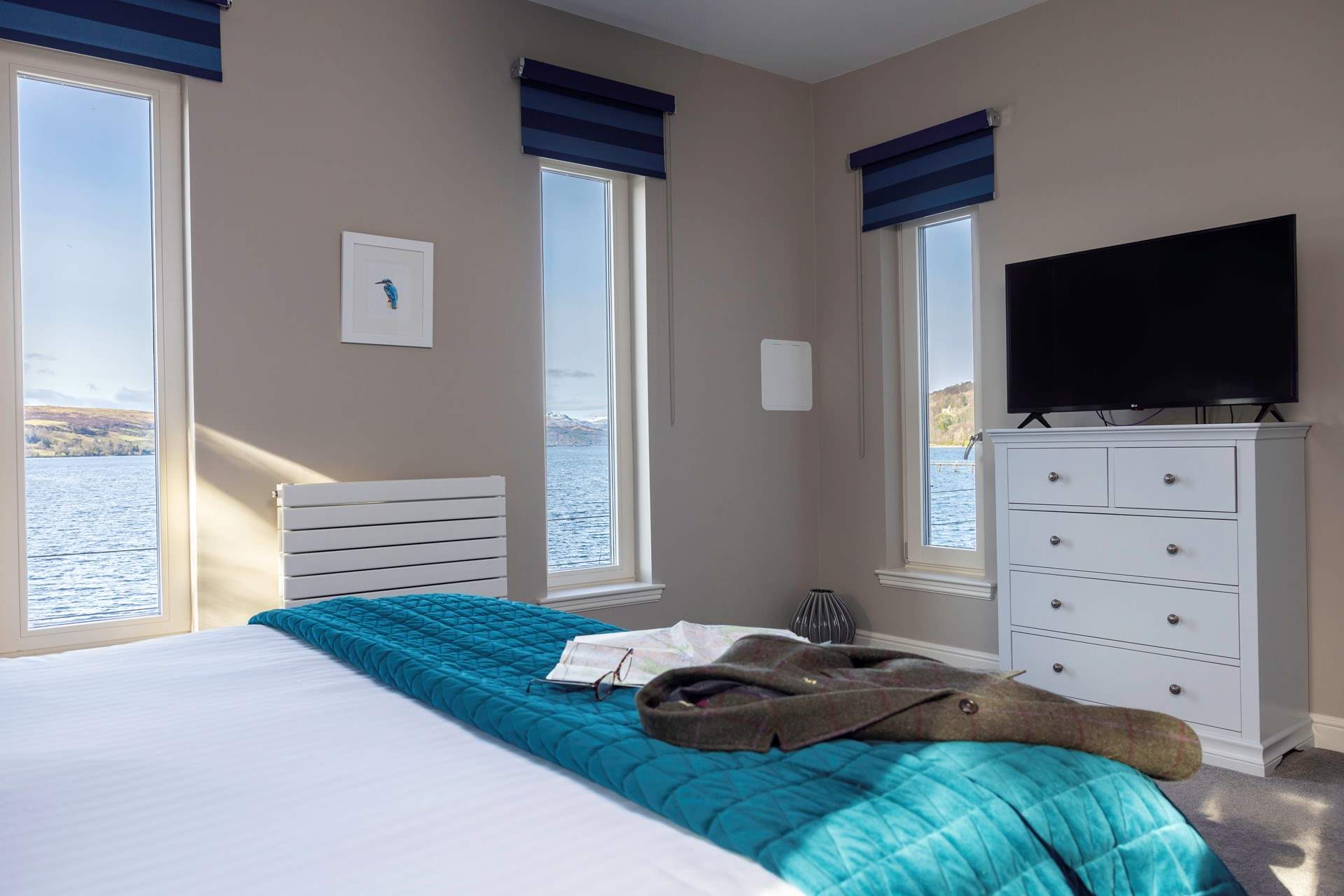 The view through the windows.