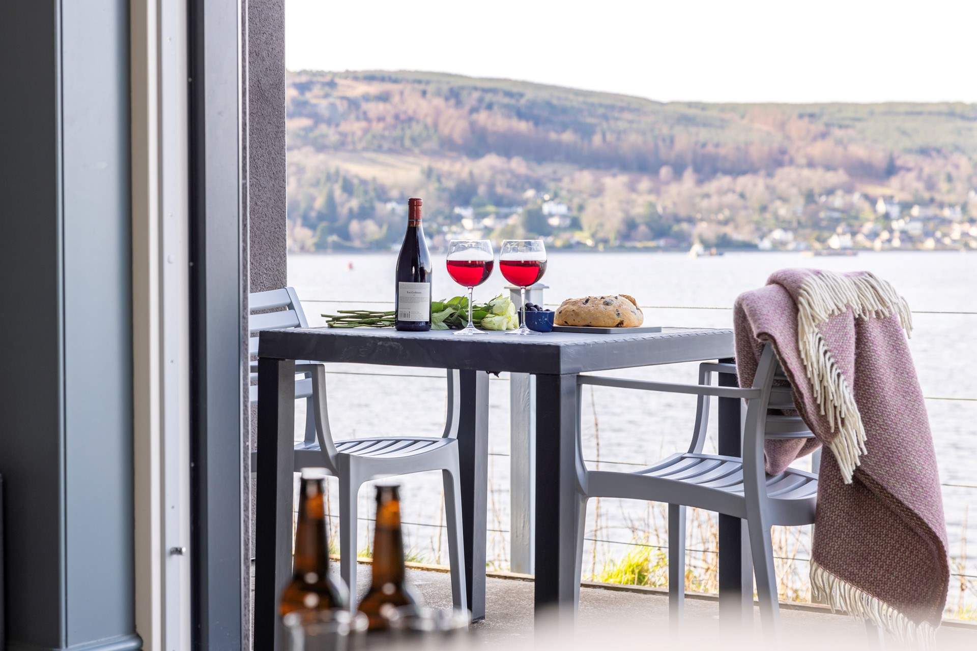 Supper by Gare Loch, what a view!