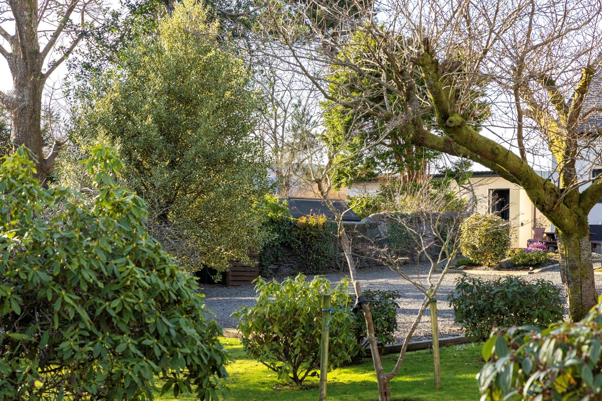 Park up and enter your home for the next few days.