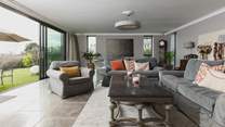 Stylish contemporary furnishings throughout