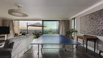 And for some after dinner fun, pull out the table-tennis table for a spot of ping pong!
