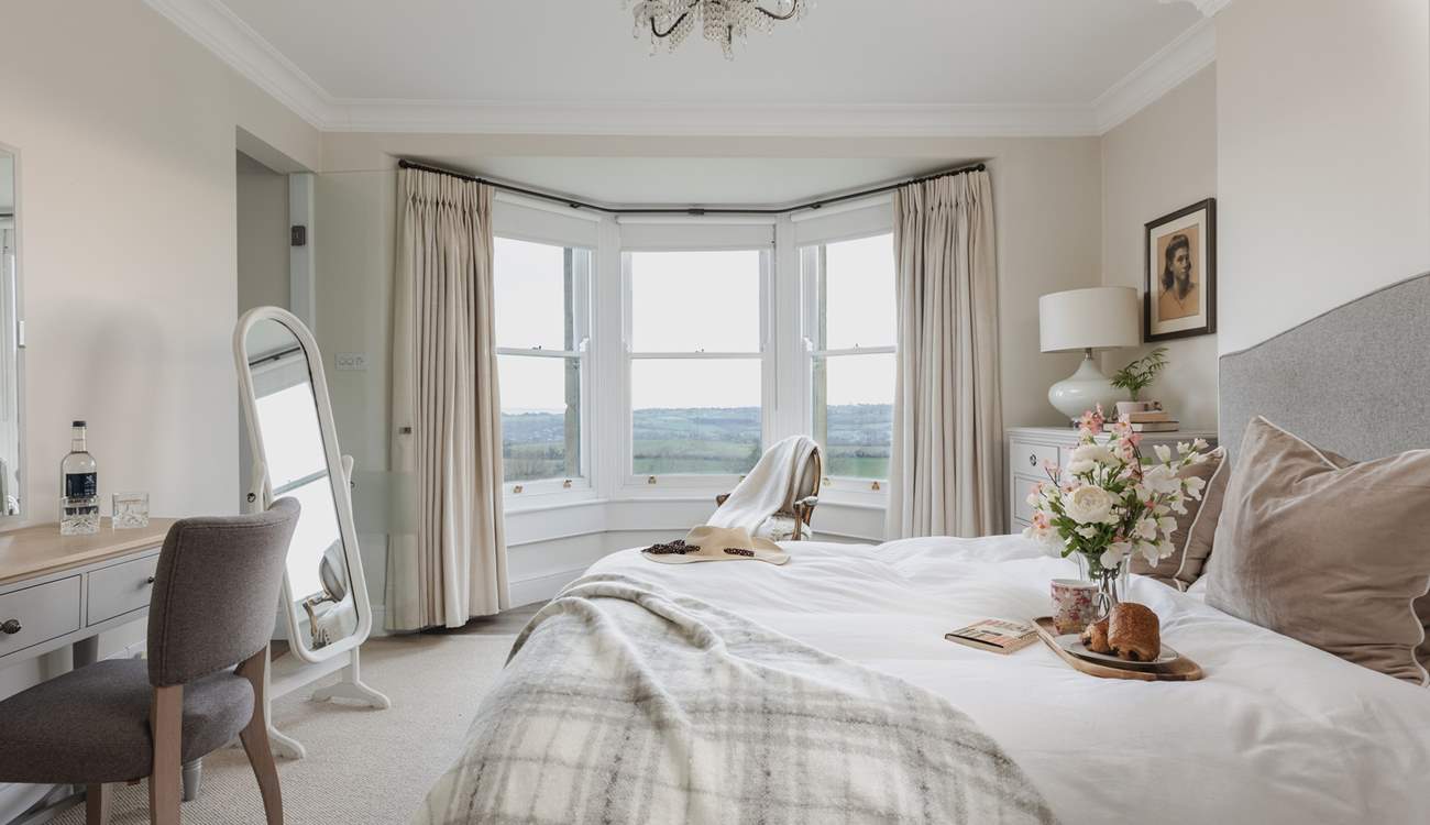 Take in the gorgeous views from the bay window with your morning tea. 