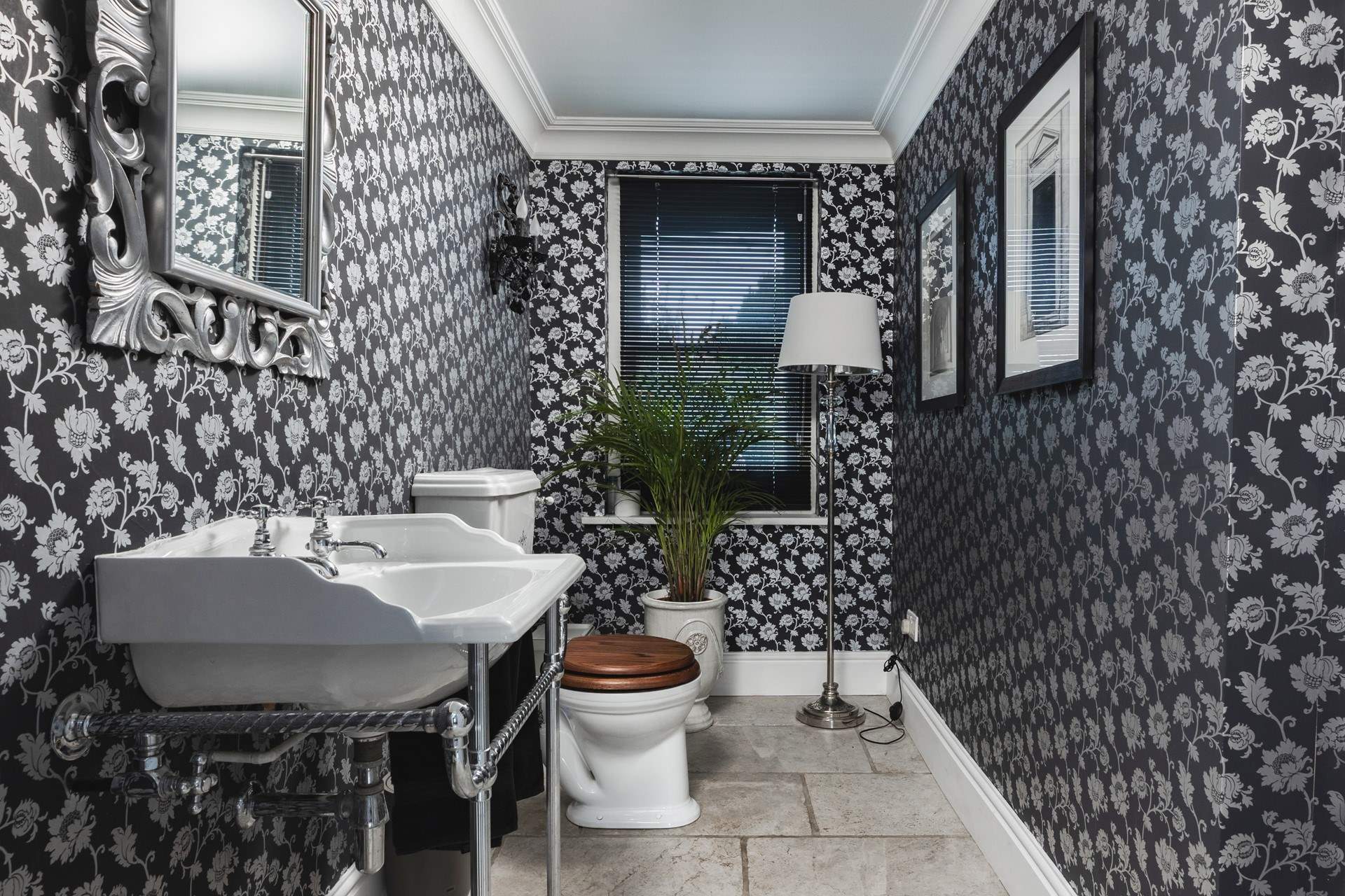 The handy ground floor cloakroom. 