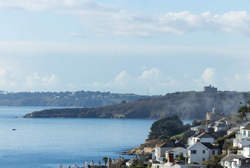 St Mawes Castle is located on the hill and is just a short walk from Little Trehan. 