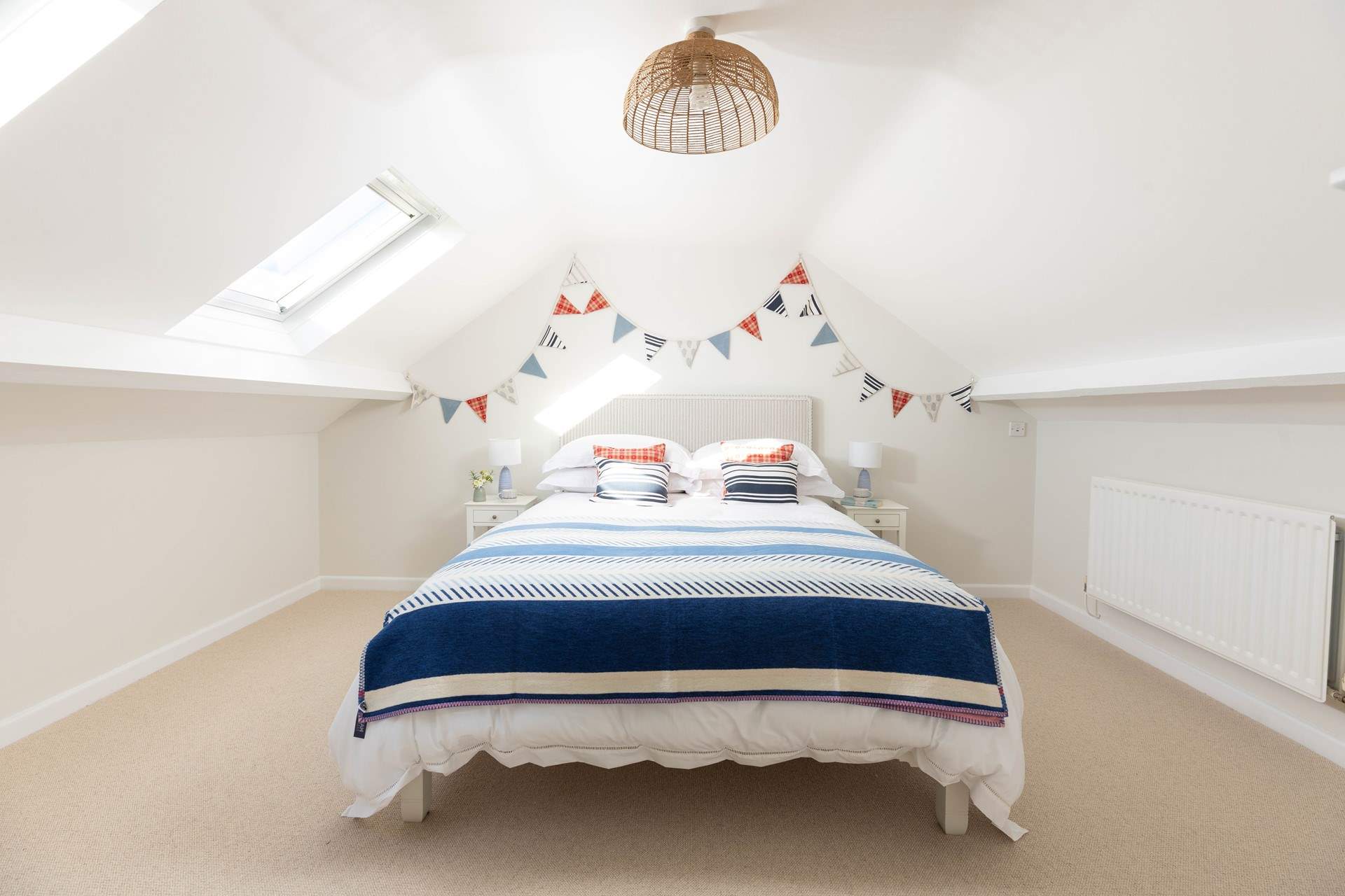 Bedroom 3 is located on the first floor with a king-size double bed. 