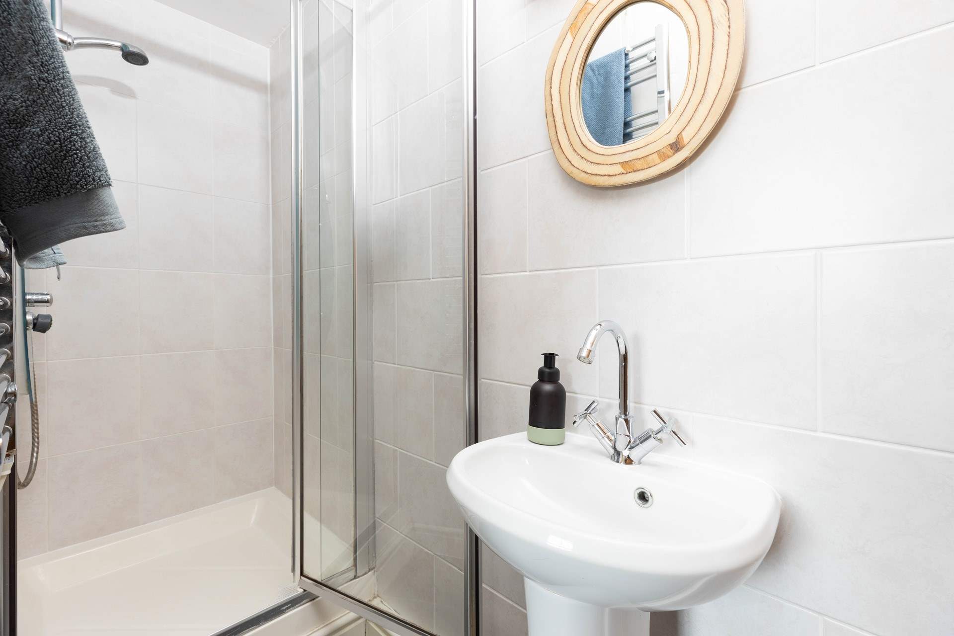 Start the day with a refreshing shower in the ground floor shower-room.