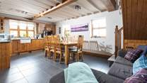 Relax and chat whilst the holiday chef prepares a feast.