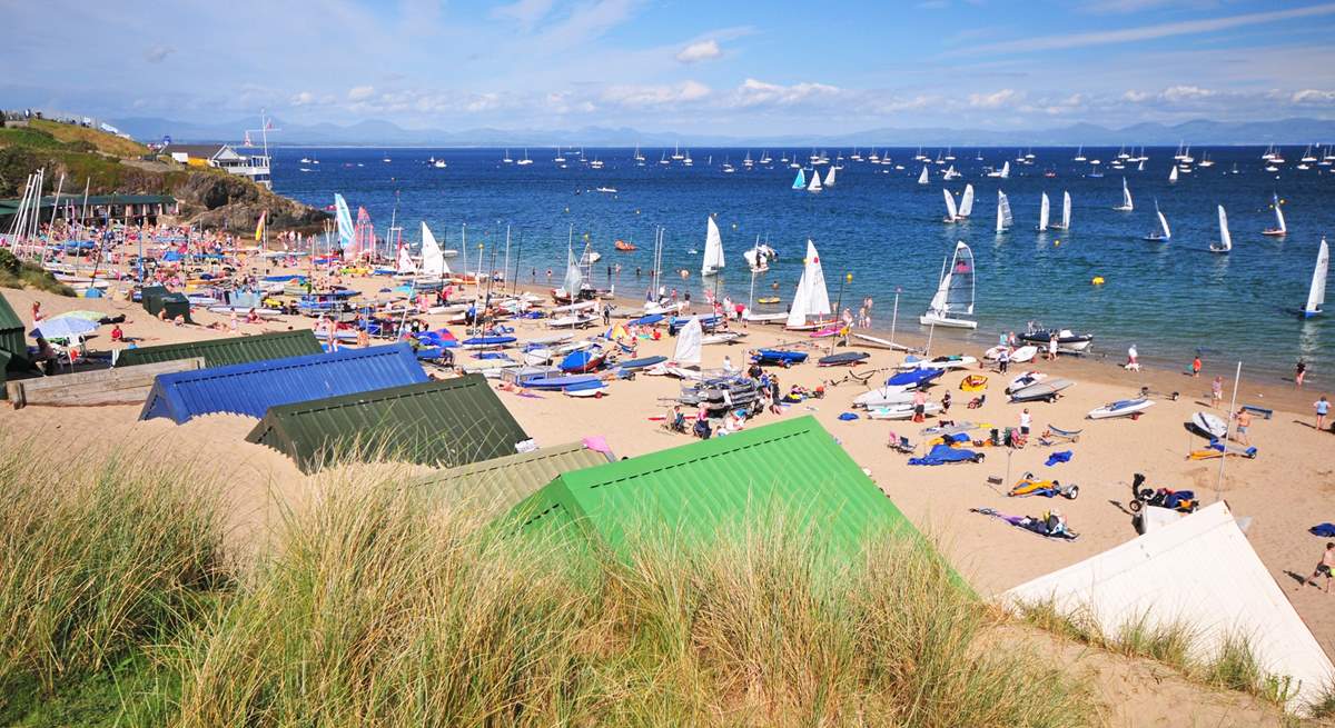 Pretty beach at Abersoch. 