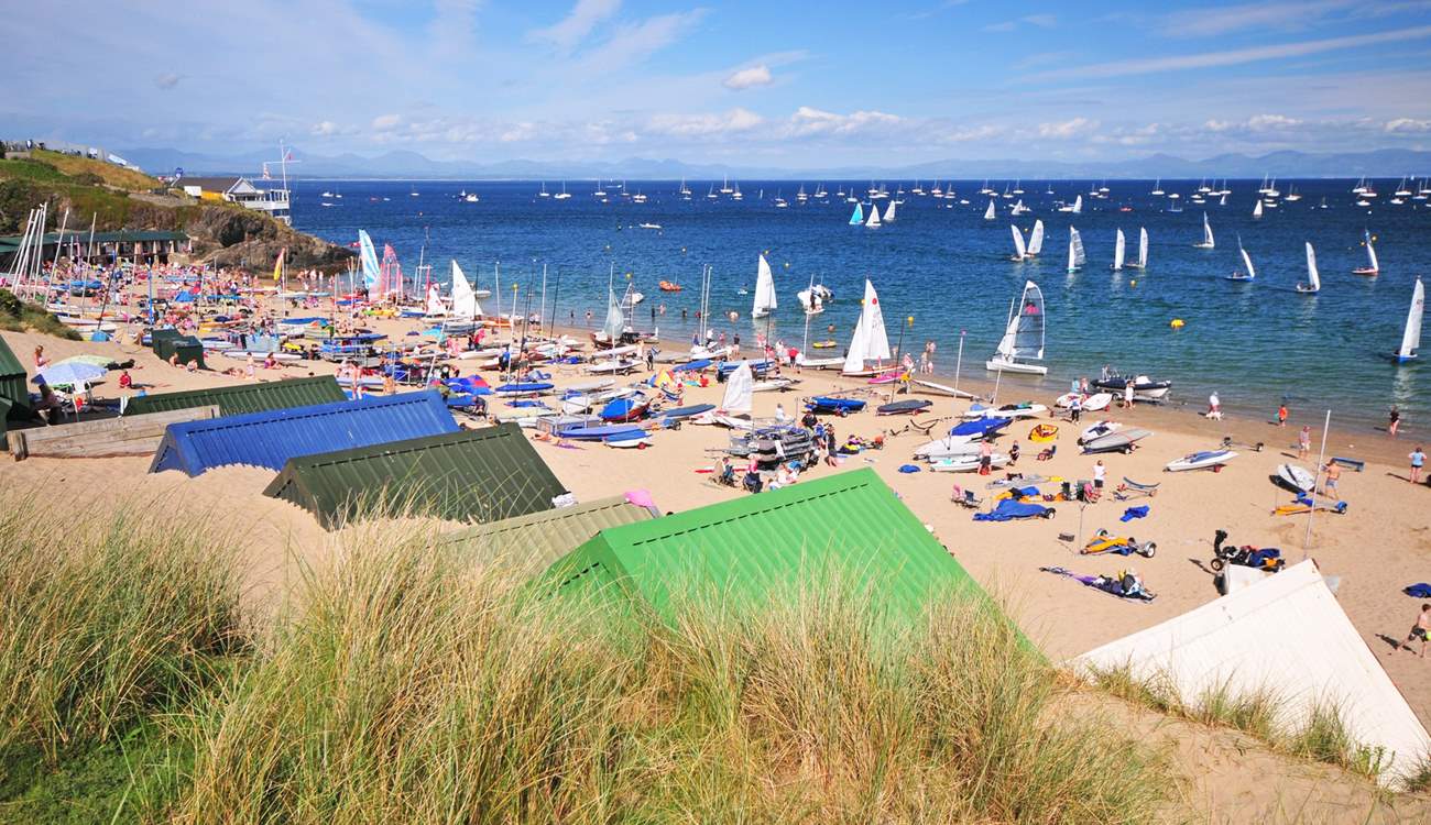 Pretty beach at Abersoch. 