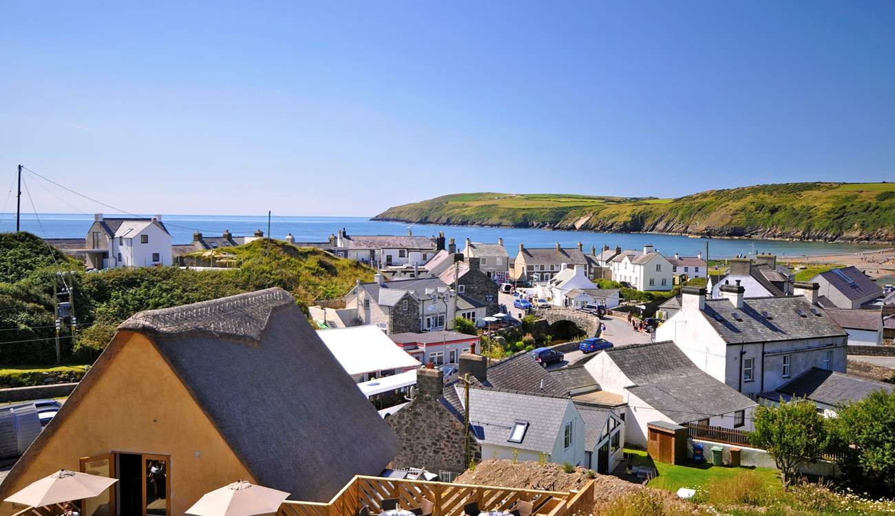 Aberdaron, glorious beach and one of the many pretty seaside towns in the area. 