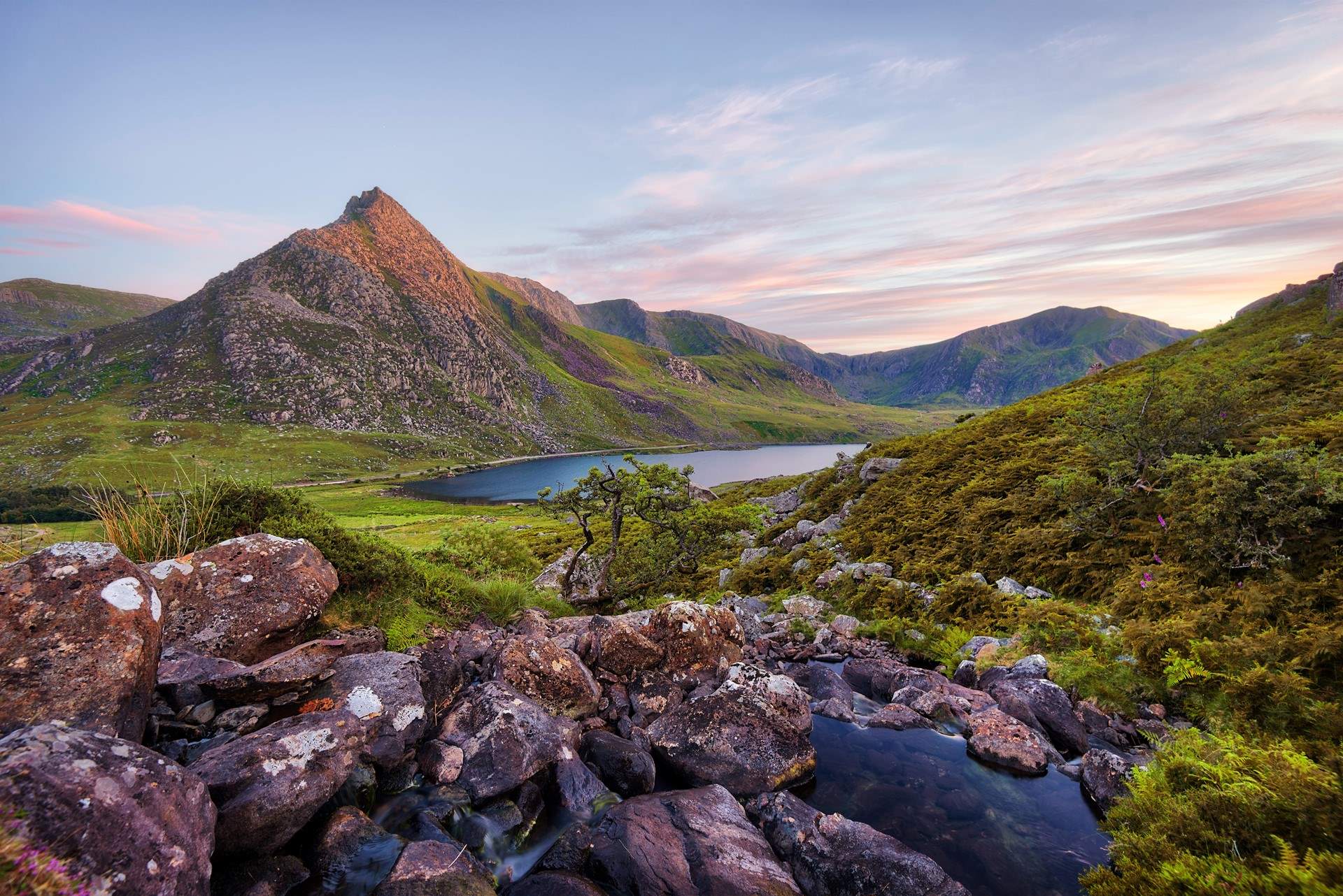 The stunning Snowdonia National Park. Spend a great day out on the rugged mountain. Catch the mountain train. 