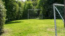 The sun-soaked lawn.