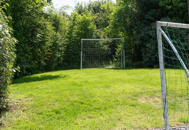 The sun-soaked lawn.