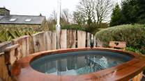 Find your bliss in the warming hot tub, soaking up the rural splendour which surrounds you. 