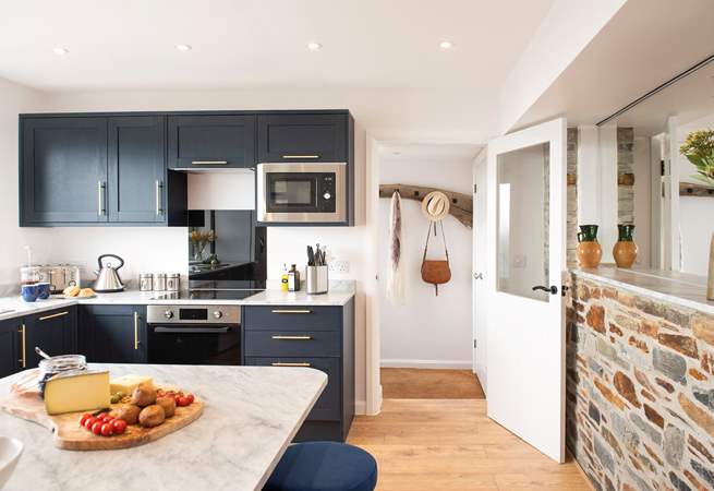 A warm welcome awaits you as you step into the kitchen.