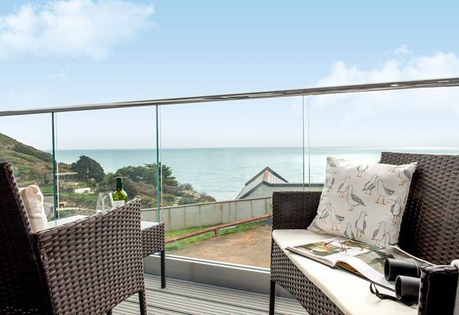 The balcony area is the place to sit out and soak in the view.
