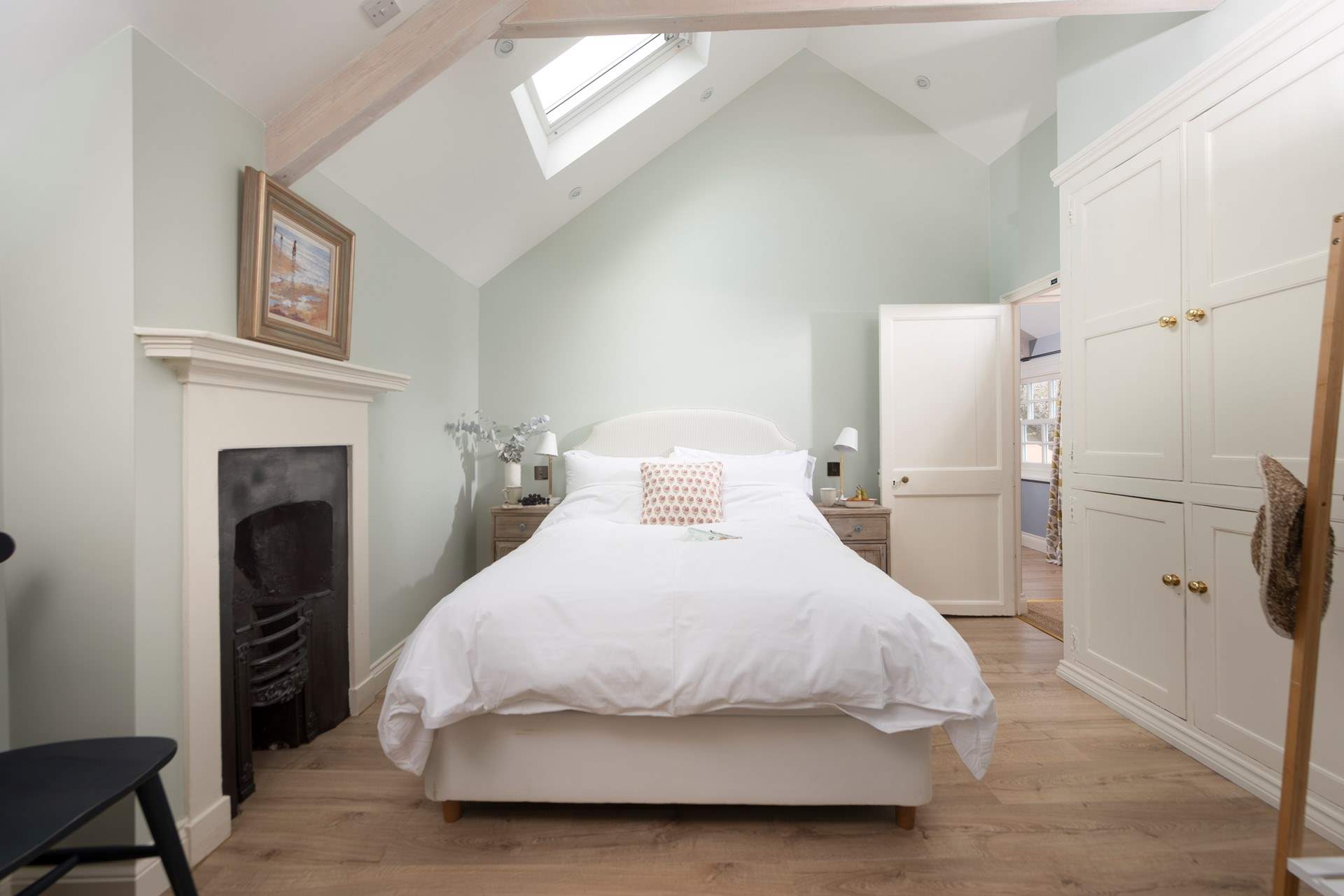 A comfy double bed awaits in the second bedroom.
