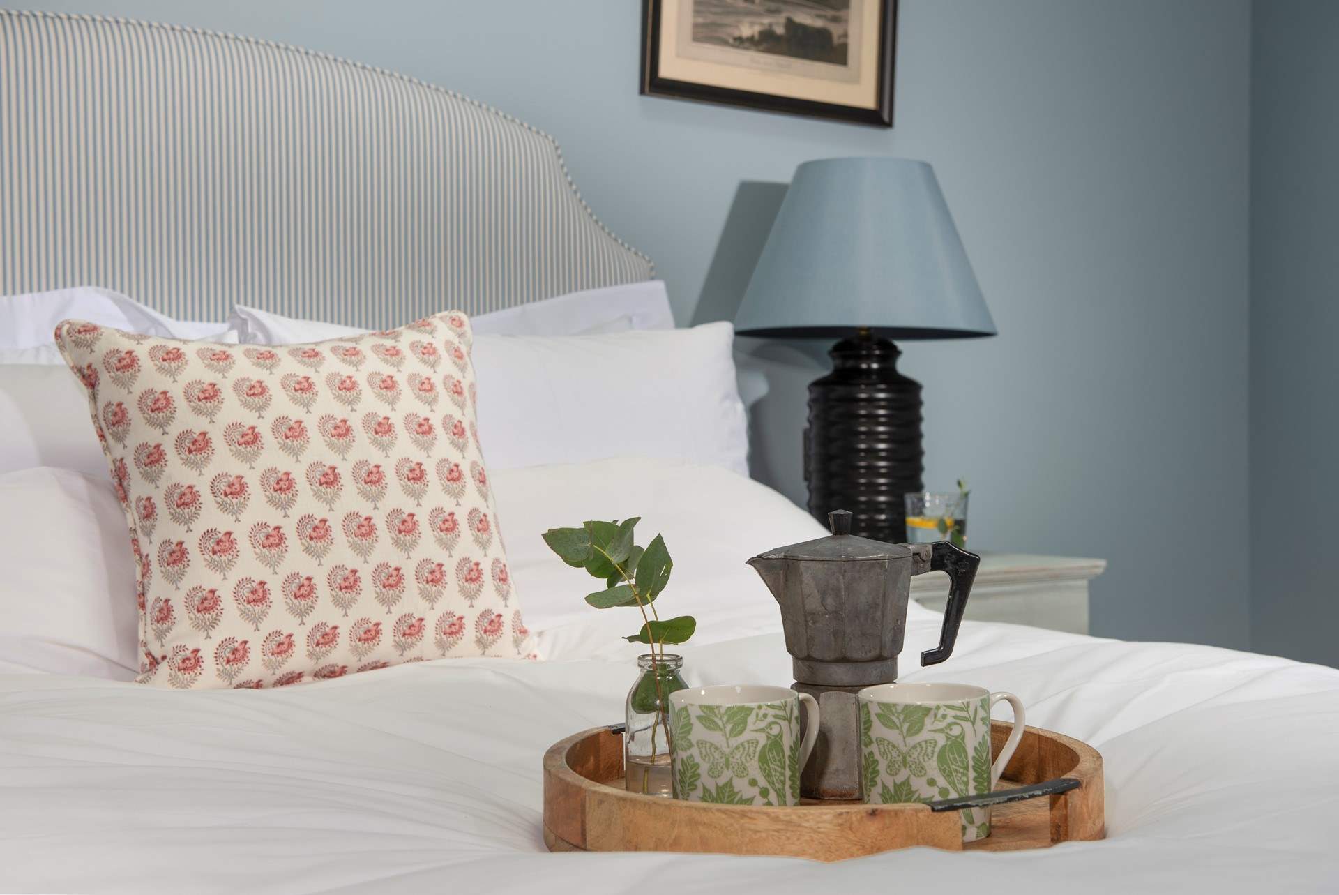 Savour lazy holiday lie-ins with your first coffee of the day.