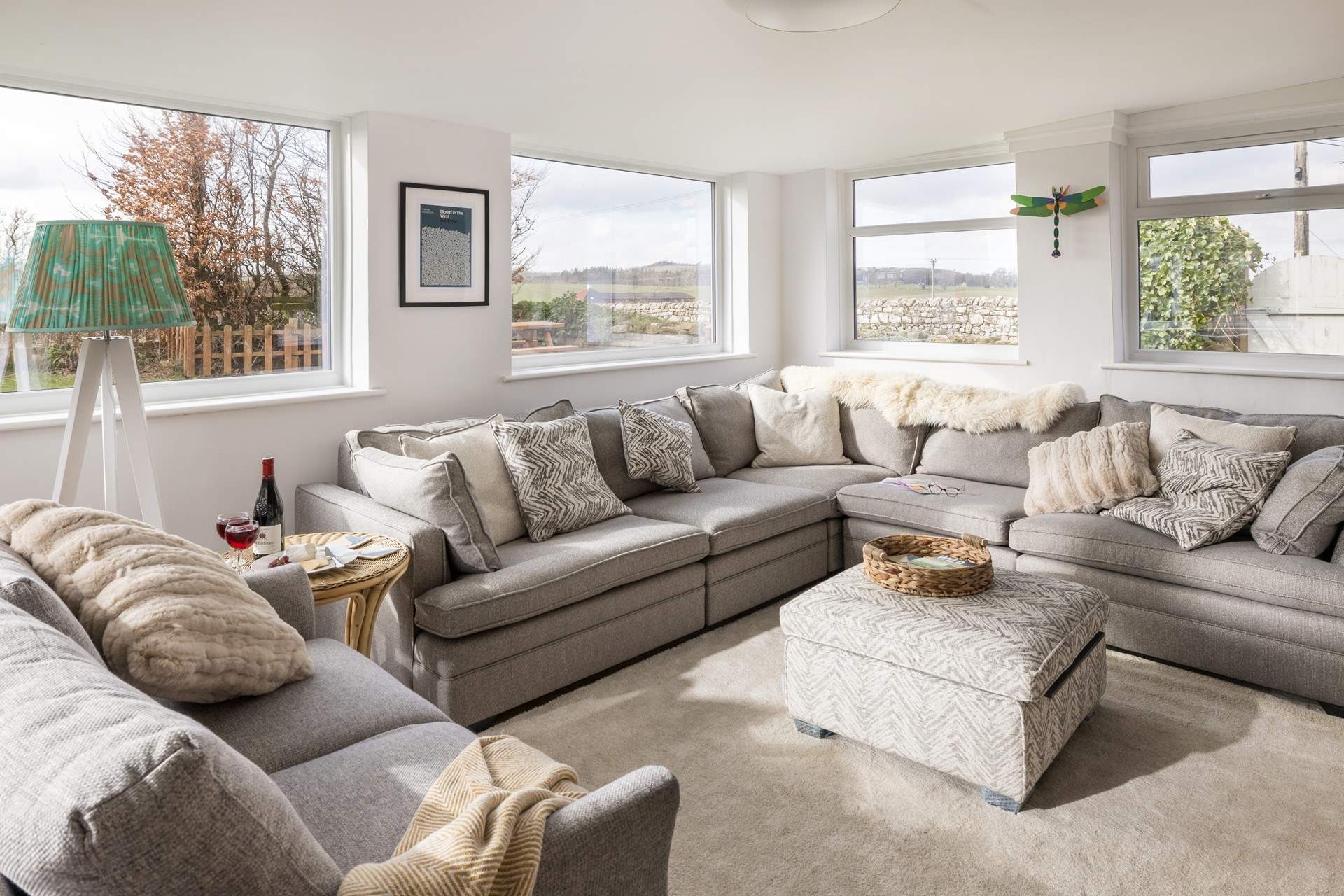 A relaxing place to sit in the sun and admire the fantastic views.  Great for getting together with friends and family.