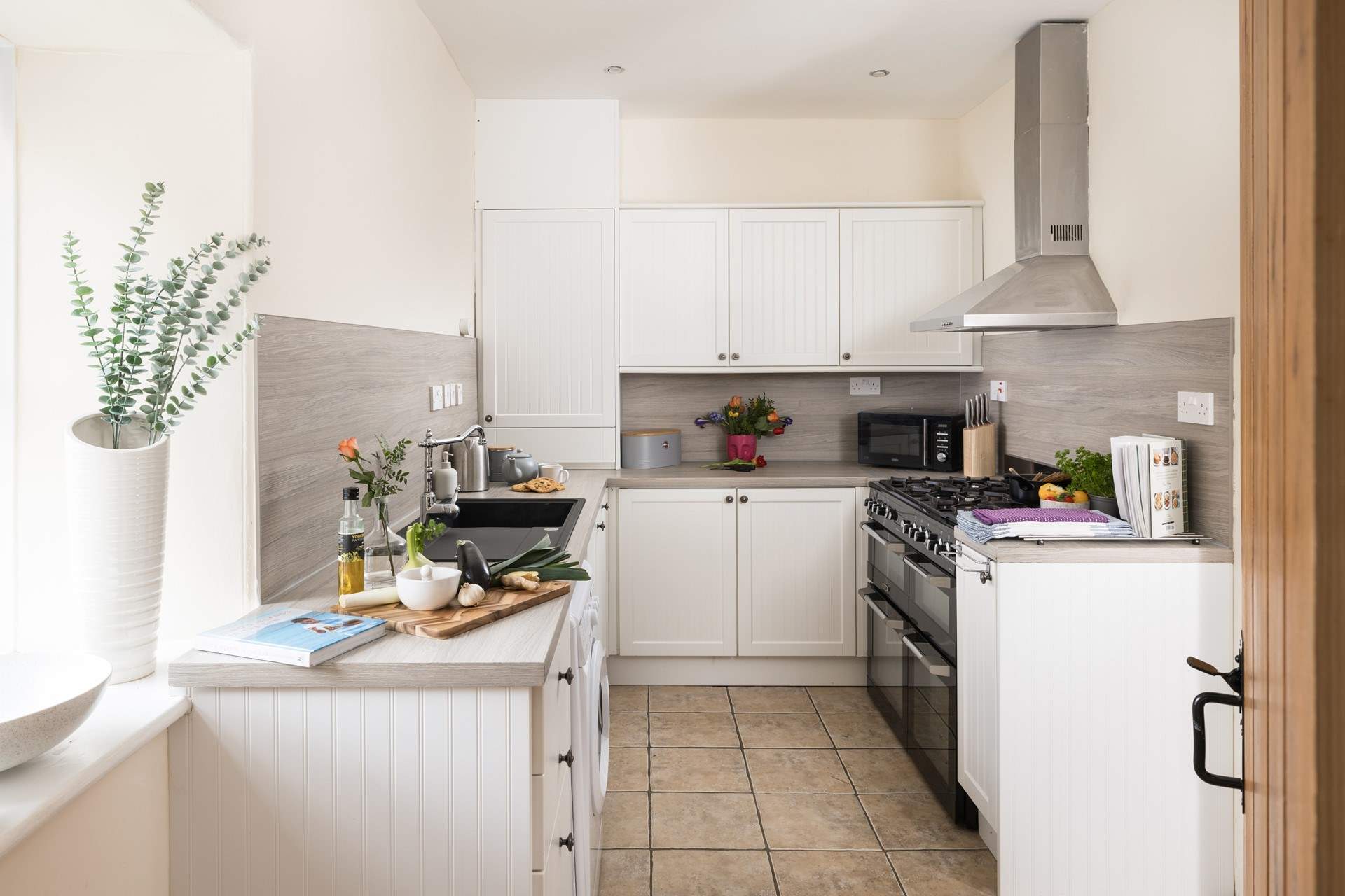 The contemporary kitchen with everything you need.