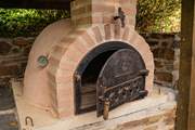 The pizza oven is another treat.
