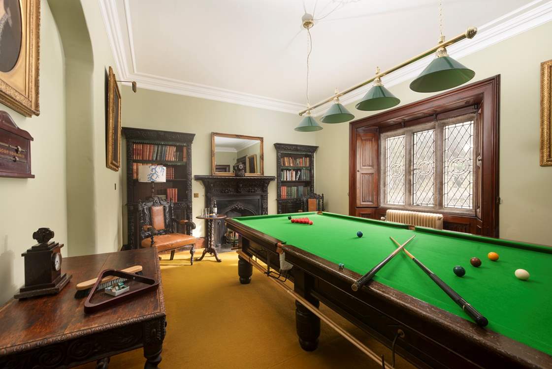 Why not retire for a game of snooker after dinner?