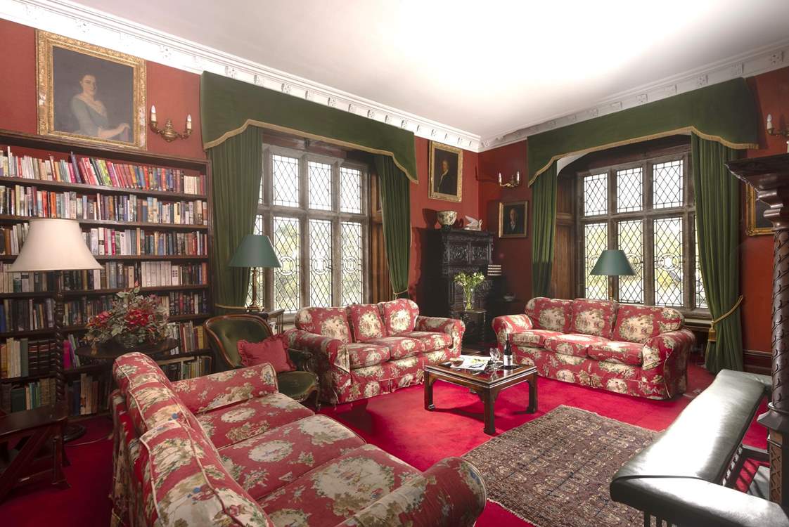 Colours and print are mixed with abandon, as is typical of a grand house creating a relaxed atmosphere with a sense of heritage.