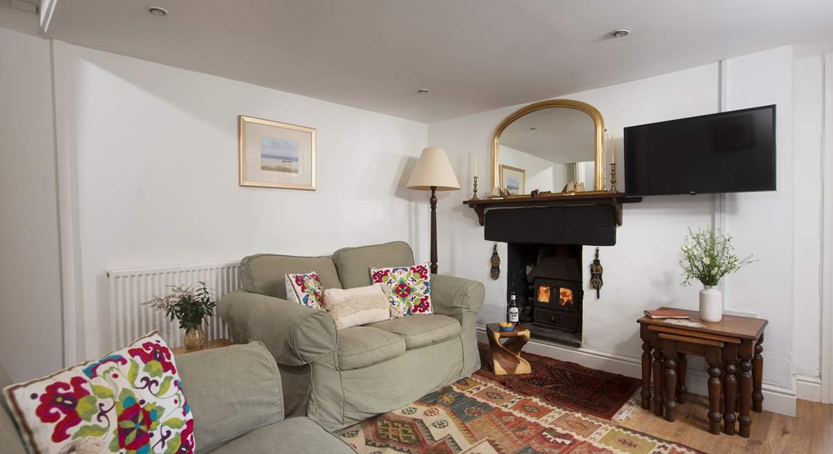 The wood-burner makes this a perfect retreat all year round.